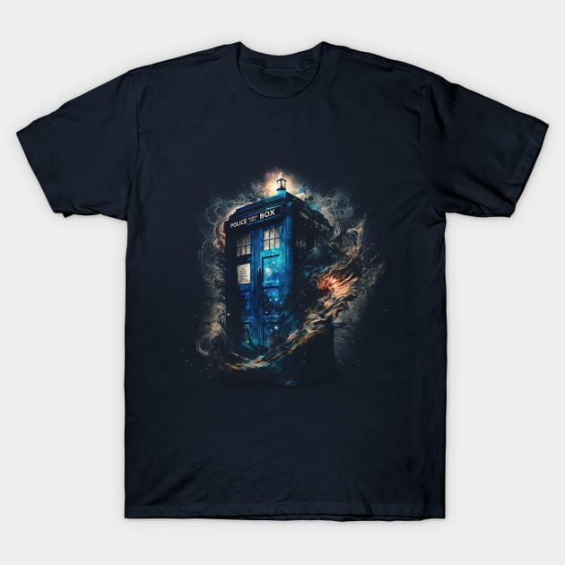 The Tardis T-Shirt by DesignedbyWizards